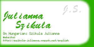 julianna szikula business card